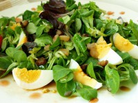 Polníčkový salát s vejci