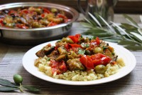 Květáková rýže a sicilská caponata