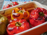 Plněné papriky na středomořský způsob