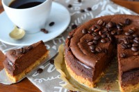 Kávovo čokoládový cheesecake
