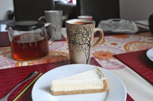 Tvarohový "rádoby" cheesecake s banánem