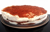 Smetanovo-kakaový nepečený dort