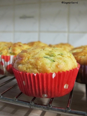 Cuketové muffiny s kozím sýrem