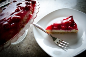 Maliový cheesecake