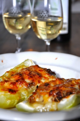 Zapekané cukiny s dubákmi a Lipovinou