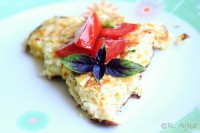 Frittata s cuketami a bazalkou