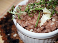 Risotto con vino rosso