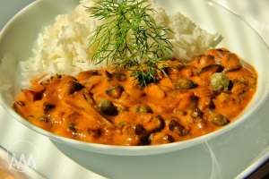 Houbový "Stroganoff"