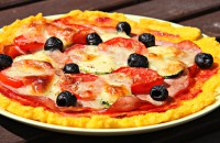 Polentová "pizza" pro děti od jednoho roku