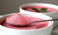 Jahodová panna cotta