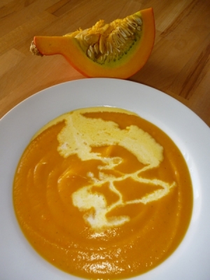 Polévka z dýně Hokaido Polévka z dýně Hokaido