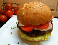 Fazolovo-bulgurový hamburger