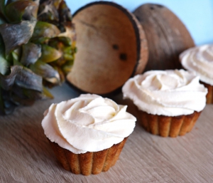 Piňacolada cupcakes