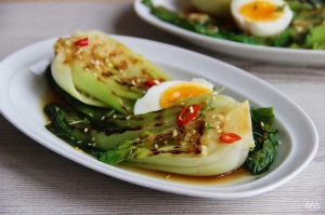 Grilované pak choi (bok choy) s asijskou zálivkou