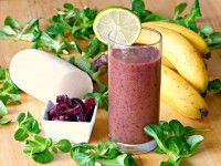 Třešňové smoothie s ředkví a polníčkem