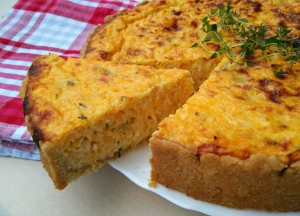 Dýňovo-sýrový quiche