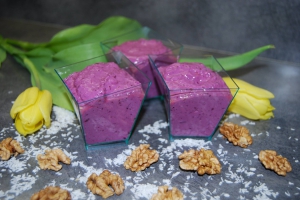 Tofu krém s lesním ovocem Tofu krém s lesním ovocem