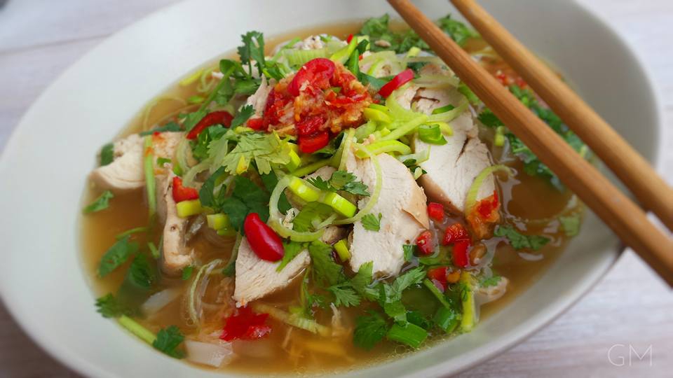 Vietnamská kuřecí polévka Pho' ga