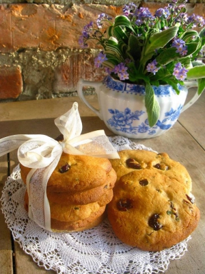 Brusinkovo-mátové cookies