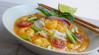 Thajská krevetová polévka