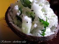 Kokosovo - uhorkový šalát