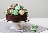 Makronkový dort: čokoládový s kávovým krémem
