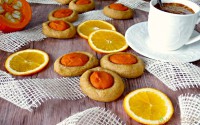 Dýňovo-meruňkovo-pomerančové piškoty plněné marmeládou s meruňkovým Šmakounem