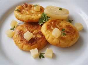 Smažené bramborové placičky s voňavou náplní
