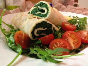 Špenátová omeleta Špenátová omeleta