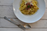 Linguine carbonara