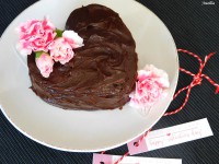 Čokoládový valentýnský dortík