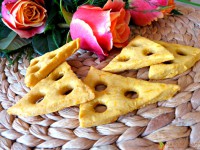 Mrkvovo-sezamové crackery se sýrem
