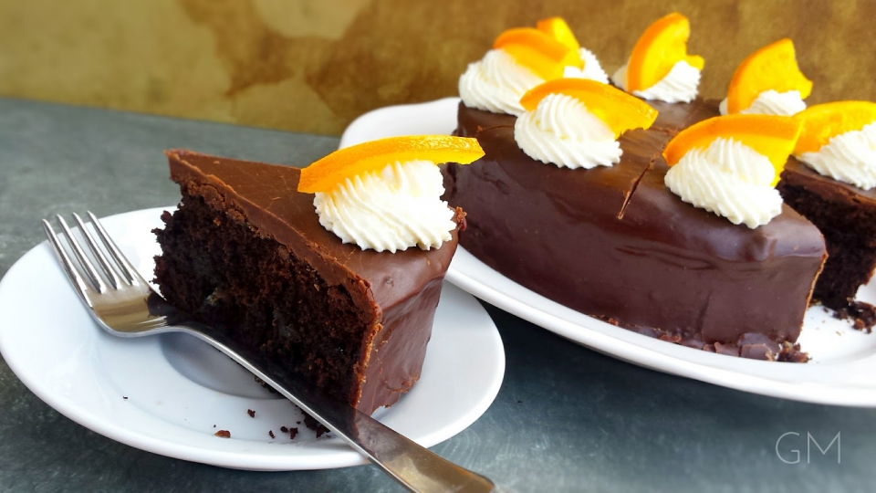 Čokoládovo pomerančový dort a la Sachr