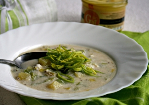 Jednoduchá pórková polévka Jednoduchá pórková polévka