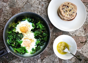 Turecká Ispanakh Yumurta Turecká Ispanakh Yumurta