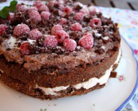 Bezlepkový čokoládový fit dortík