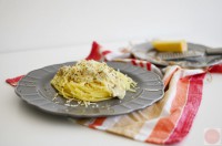 Smetanové špagety se žampiony a sýrem Gran Moravia