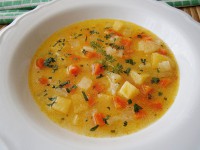 Zeleninová polévka s krupičkou
