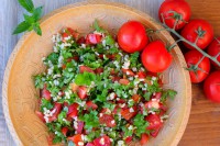 Tabbouleh aneb bylinkový salát s petrželkou a rajčaty