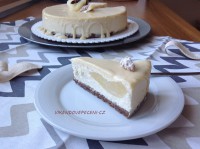 Cheesecake s hruškami, zázvorem a bílou čokoládou