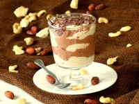 Kakaovo-vanilkový kešu-kokos pohár (vhodný jako krém, či zdobení)