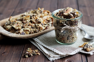 Čokoládovo-kokosová granola