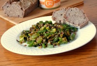 brokolicová směs s cuketou, pórkem, zelenými fazolkami a semínky