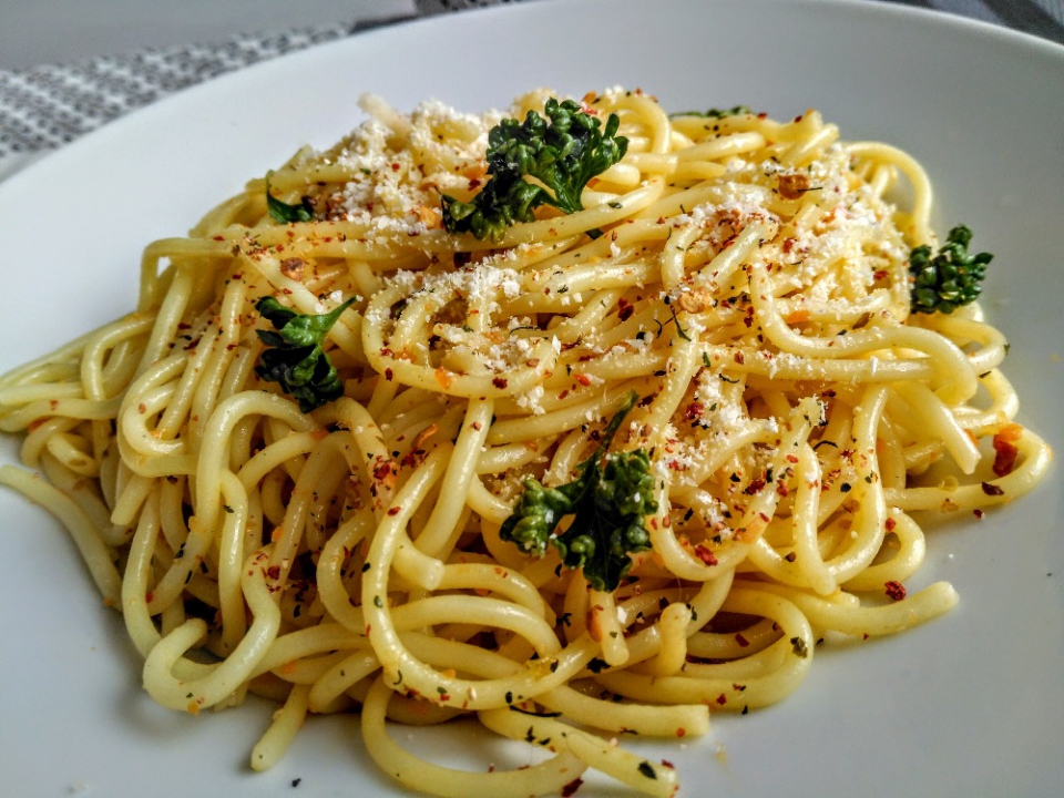 Špagety aglio olio