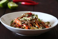 Soba noodle salad