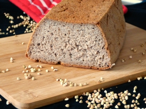 Kváskový žitno-pohankový chléb