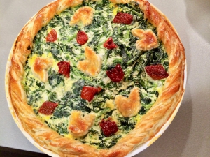 Špenátový quiche / Quiche aux épinards