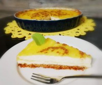 Mandlovo - kokosový cheesecake s mangovým rozvarem