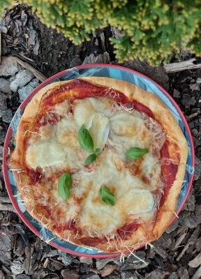 Domácí tvarohovo-špaldová pizza