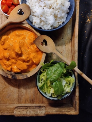 Butter chicken s rýží